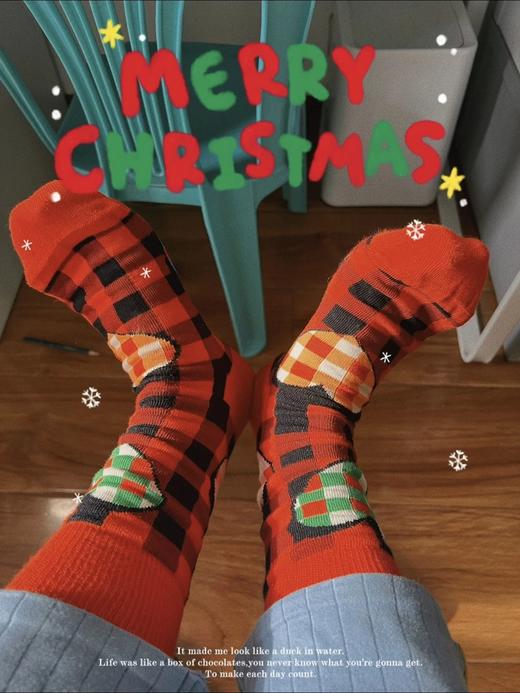 正品授权品牌直发【happy socks圣诞限定礼盒】红格爱心+姜饼人+圣诞礼盒装，全家一起穿节日氛围直接拉满WD 商品图0