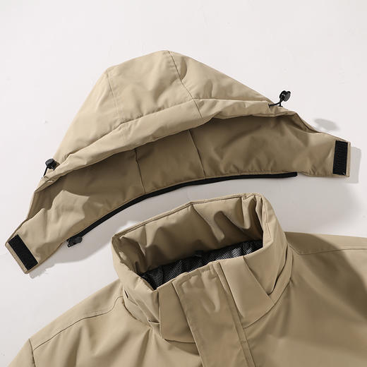 【硬汉风格 防风锁温 耐磨抗撕裂】冬季防风连帽石墨烯大码棉服 （B1-M5311） 商品图14