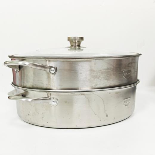 蒸鱼锅大号家用加厚304不锈钢一层双层椭圆蒸鱼蒸笼电磁炉锅蒸锅 商品图1