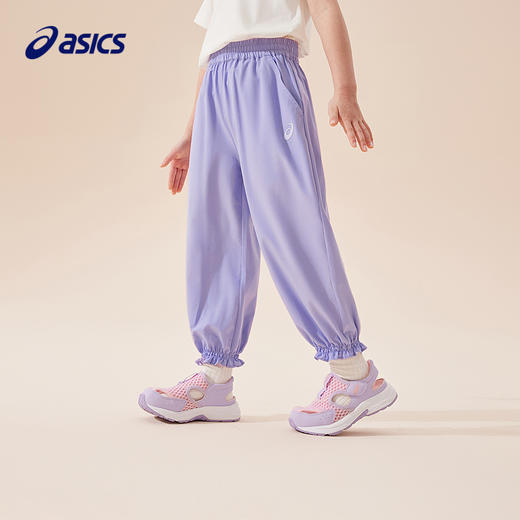 ASICS/亚瑟士童装2025年夏季新款运动裤收口弹性梭织长裤男女小童 商品图0