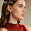 ZEGL设计师晚霞系列红玛瑙圈圈耳环新款女气质耳钉复古秋冬耳饰 商品缩略图1
