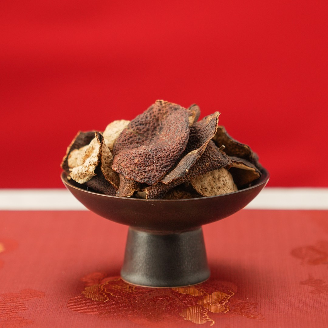 茶痴大队长【茶坑皮芯】2019年新会陈皮茶坑圈枝单片陈皮