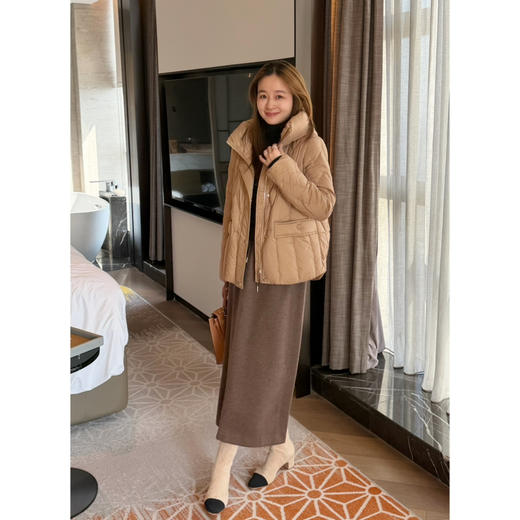 2512215   “上班羽绒服” 卡其色短款羽绒 商品图9