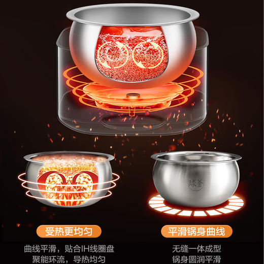 苏泊尔（SUPOR）电饭煲IH加热4L不锈钢球釜内胆SF40HC1904 商品图5