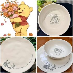 【出口餐具尾单-福利专场】英国Dun*elm 小熊维尼系列盘子【CJ14】