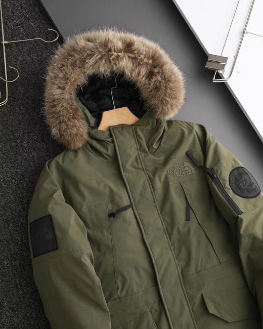 D121149纯色毛领连帽中长款滑雪服极地羽绒服 商品图12