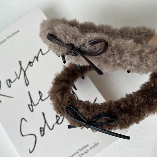 柔软细腻绒绒皮结齿梳发箍-纪念日百货门店同款167747966 商品图2