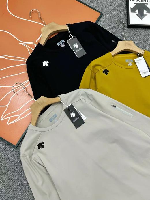 D121158户外休闲男女款圆领薄绒打底衫长袖上衣 商品图2