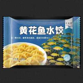 【甄选】黄花鱼水饺馅料饱满南瓜汁和面精选黄花鱼肉400g/袋