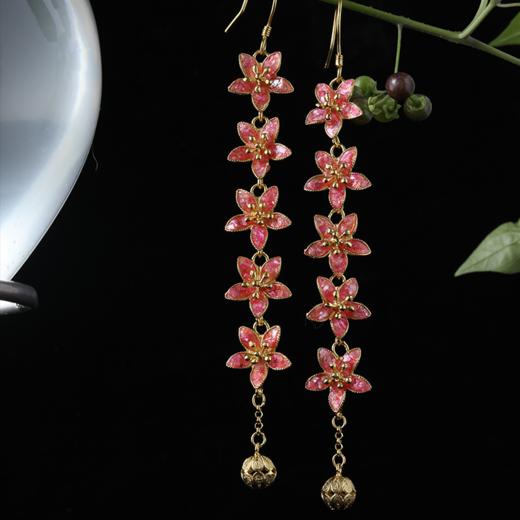 【林栖好物】东阳五瓣梅花螺钿耳环（预售15天）LX11025002 商品图0