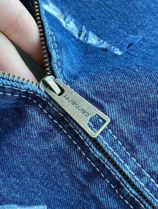 D121112美式复古风水洗牛仔连帽拉链美式连帽夹克外套 商品图4