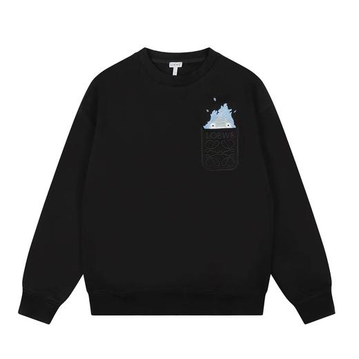 D121134新品联名款哈尔的移动城堡联名火焰卫衣男女同款 商品图0