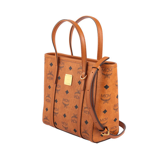 【超惠秒】MCM 女士 干邑色小号 手提单肩托特包 12445 商品图2