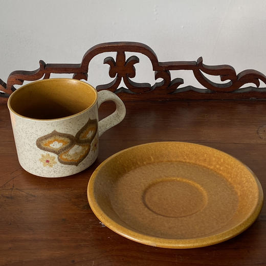 英国1970s Royal Worcester Palissy咖啡杯碟2pcs B0312 商品图3
