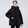 【品质鹅绒】个调 风壳4.0冬季新款90鹅绒收腰短款冲锋衣羽绒服8388 S-XL码黑色/紫色 商品缩略图4