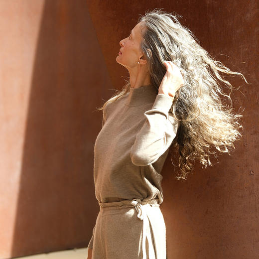 疗愈羊绒| 半高领精纺女套衫SJF96W220N 商品图1