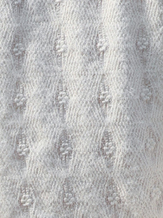 TYNVIE 木耳边领口通花长袖上衣 - 白色 商品图8