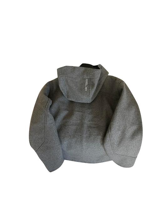 中性款抓绒羊毛呢连帽外套hu003 商品图1