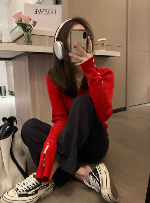 <曾小咸推荐>不规则交叉针织衫 日常129.99 立减60 前600单秒杀69.99！！【预售款，预计3-15天发货】 商品图4