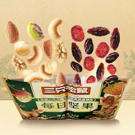 三只松鼠 箱装每日坚果_每日坚果6+3经典焕新款750g-fx 商品图2