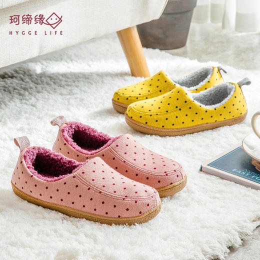 【彩色毛毡包跟鞋】珂缔缘冬季居家包跟男女士家用室内木地板防滑毛绒保暖棉拖鞋多款式可选 商品图3
