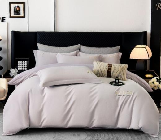 冬季加厚纯棉磨毛四件套全棉刺绣保暖纯色床单被套床上用品G117800039 商品图6