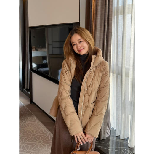 2512215   “上班羽绒服” 卡其色短款羽绒 商品图2