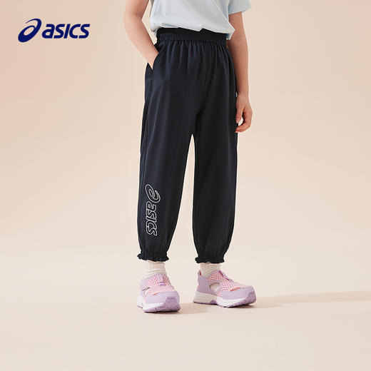 ASICS/亚瑟士童装2025年夏季新款运动裤收口弹性梭织长裤男女小童 商品图1