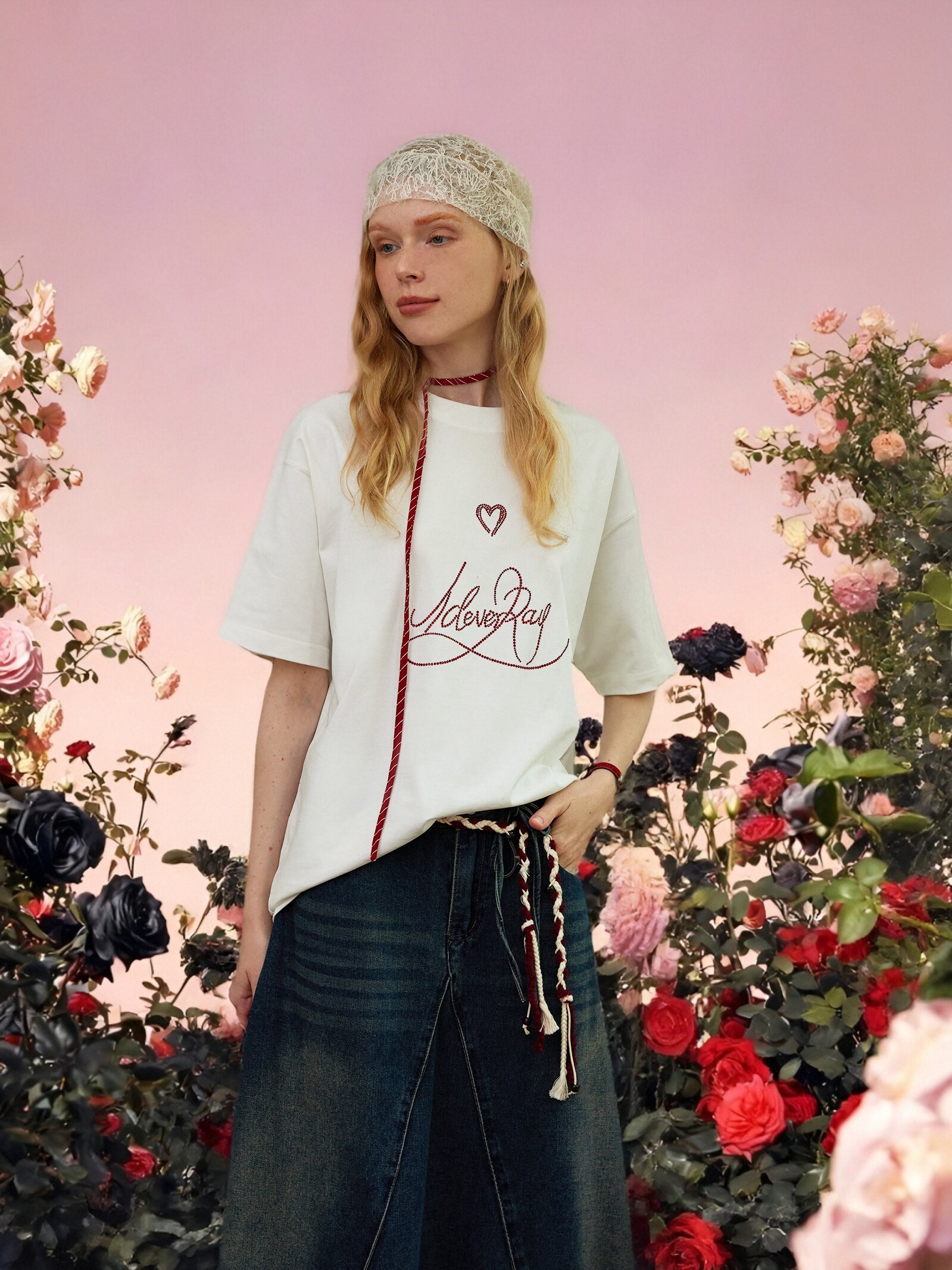 【曾舜晞同款】IDEVERRAY T恤短袖男装潮流夏季圆领百搭印花日常春夏国潮情侣男士