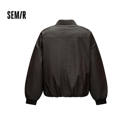 商场同款|森马羽绒服女春oversize轻薄90绒子2026新款高街仿皮衣 商品图1