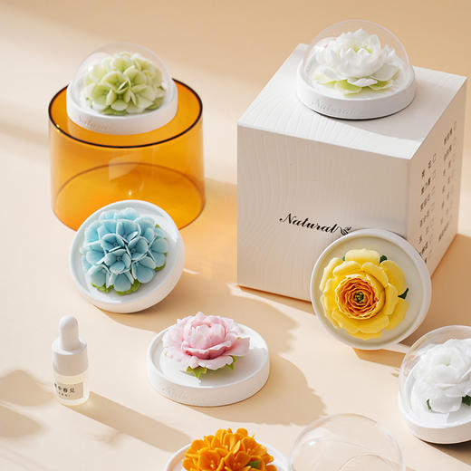 【非遗陶瓷手捏花传承】2026 森系 迷你手捏花扩香器 商品图2