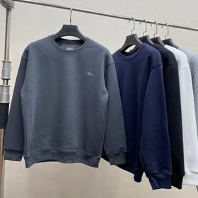 D121160男士加绒加厚银狐绒百搭保暖套头卫衣