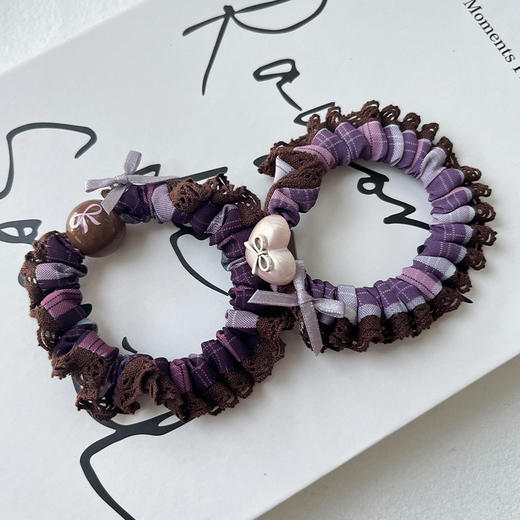 法式气质蕾丝边珠子皮筋皮筋-纪念日百货门店同款167145375 商品图0