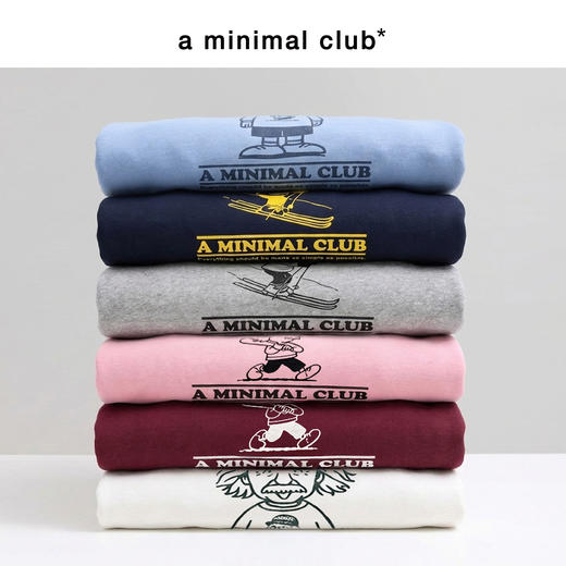 a minimal club重磅450克毛圈布夹克做旧水洗多图案卫衣AM5BST11 商品图3