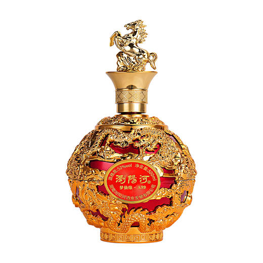 【马年专属、六粮固态、陶坛陈藏】浏阳河酒 梦仙缘A99浓香型白酒骏马瓶盖的龙纹瓶身，送礼佳品 商品图11