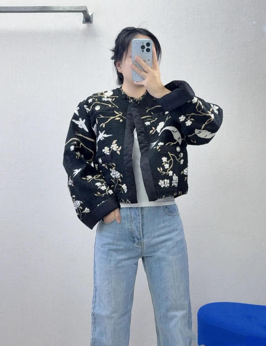 香奈儿 25秋冬新款 花鸟刺绣短款外套(TM) 商品图4
