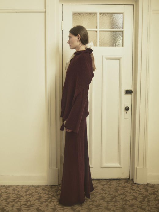 VC｜HD25007 Lotta wide skirt [ 半身裙 酒红 / 黑 ]【HOLIDAY】 商品图7