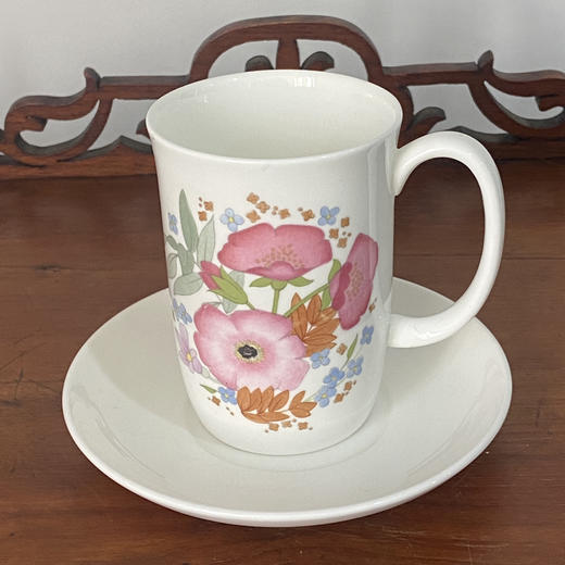 英国Wedgwood Meadow Sweet 花卉纹饰陶瓷马克杯/大茶杯碟 B0241 商品图1