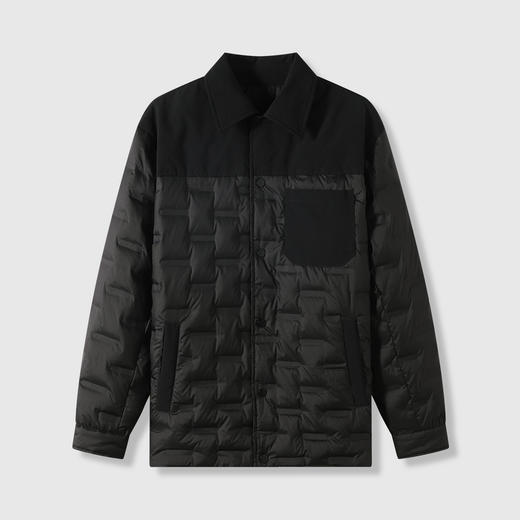 GXG男装【90鸭绒】25冬季时尚潮流绗缝压褶轻便保暖男式羽绒服K&C 商品图4