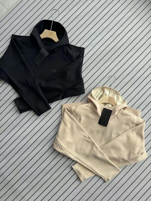 D121145情侣保暖压胶帽衫长袖冬季帽衫多功能运动上衣 商品图1