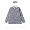 SDSA男士秋冬新款痞帅男装好像撞色条纹圆领长袖T恤百搭时尚上衣 商品缩略图0