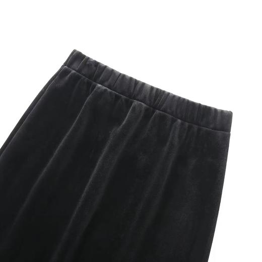 D121146时尚百搭加绒拼接半身裙女秋冬装气质显瘦直筒裙子 商品图10