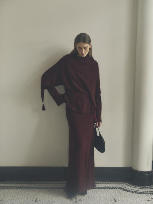 VC｜HD25007 Lotta wide skirt [ 半身裙 酒红 / 黑 ]【HOLIDAY】 商品图4