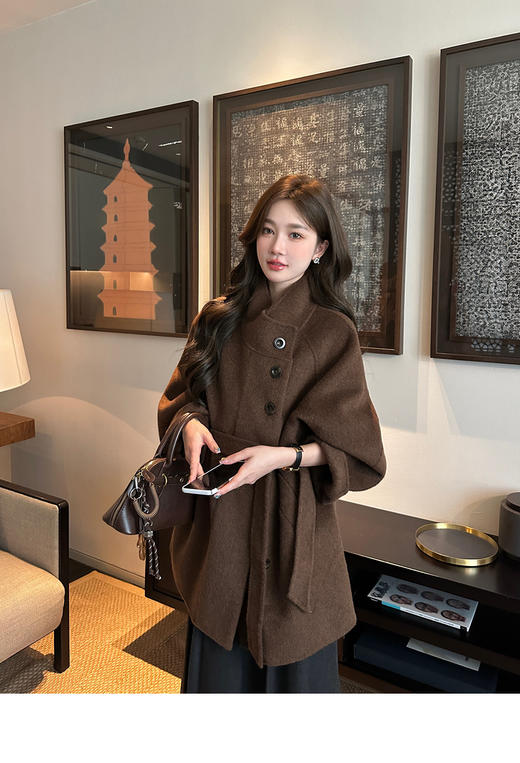 韩系双面呢子大衣 商品图0