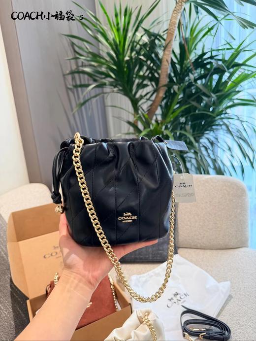 D121140软糯羊皮绗缝mini云朵包单肩斜挎包 商品图3