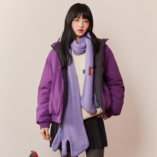 gxg.jeans男装 双色两面穿工装时尚宽松立领棉服夹克外套25冬新品 商品图4