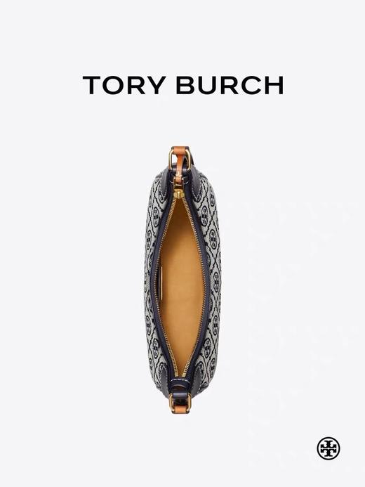【品牌授权】【礼盒礼袋】Tory Burch女包Monogram老花腋下包单肩斜挎月牙包 商品图3