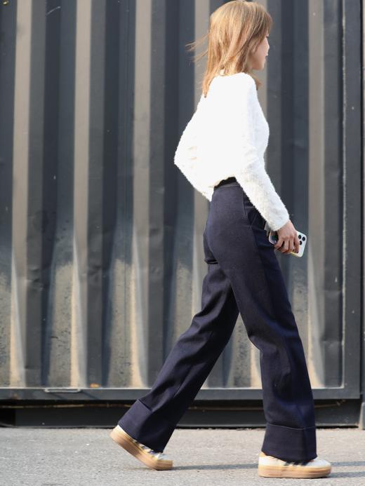 TYNVIE 折叠直筒牛仔裤 商品图11