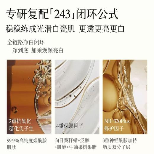 进口NOUGAT光蕴焕白柔润身体精华乳 三抗果酸美白身体乳 保湿滋润皮肤干燥补水止痒烟酰胺留香女男 商品图6