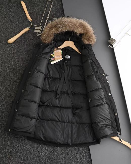 D121149纯色毛领连帽中长款滑雪服极地羽绒服 商品图7